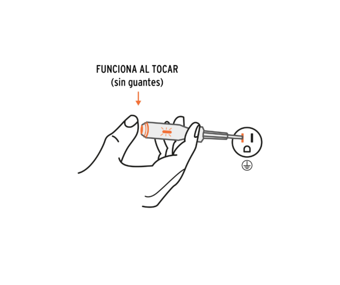 Probador de circuitos 19 cm de corriente alterna, Truper 13989 - Imagen 2