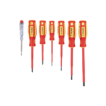 Juego 6 desarmadores dieléctricos y 1 probador de corriente Truper