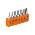 Juego de 7 puntas torx combinadas c/seguro largo 1", Expert 17797