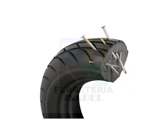 Llanta imponchable, 16" con rin, eje y baleros para carretilla Truper 19658 - Imagen 4