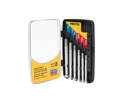 Desarmadores metalicos de presición,6pzas