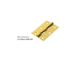 Bisagra rectangular 2½" acero latonado, Hermex - Imagen 3