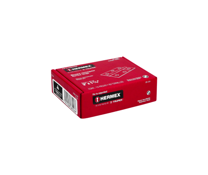 Bisagra rectangular 3" acero inoxidable, Hermex - Imagen 4