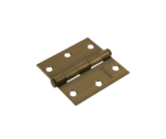 Bisagra cuadrada 3" latonado antiguo plana, Hermex