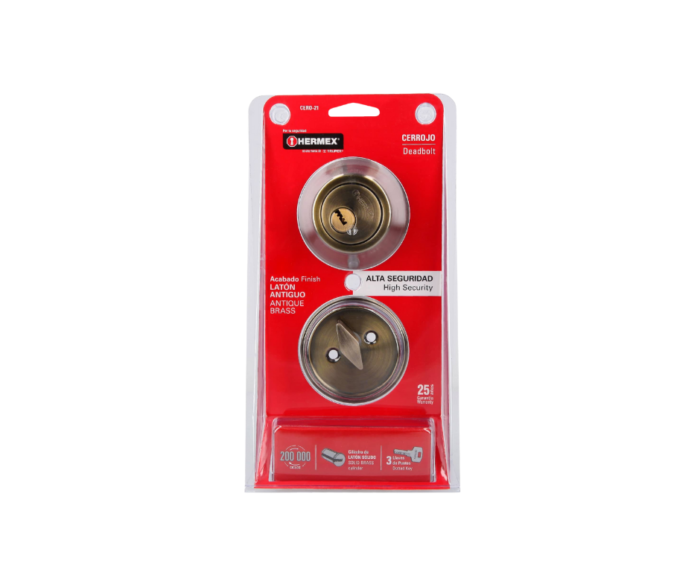 Cerrojo llave-mariposa llave de puntos,Hermex - Imagen 5