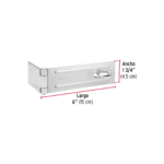 Portacandado de acero zincado 6", Hermex