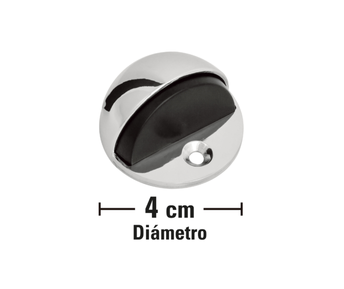 Tope para puerta tipo domo, acabado cromo, Hermex 43777 - Imagen 2