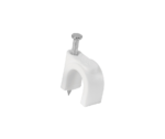 Grapa para cable redondo, 10 mm, blanca, bolsa con 20 piezas Volteck 48274
