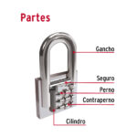 Candado de Hierro 32 mm Gancho Largo Hermex Truper - Image 3
