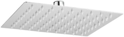 Regadera cuadrada Vianti de acero inoxidable cromado de 8 pulgadas