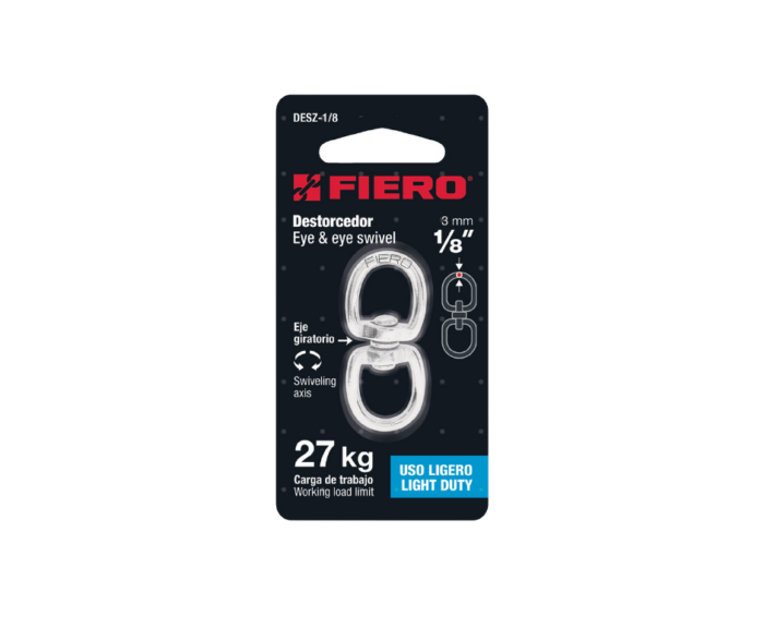 Destorcedor metálico de 1/8", Fiero - Image 4