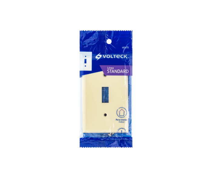 Placa de ABS para interruptor vertical, Volteck - Imagen 2
