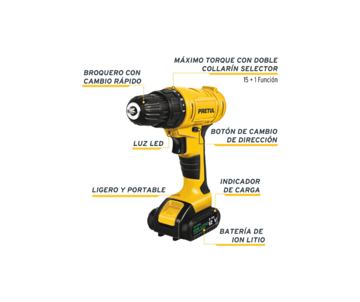 Taladro destornillador Pretul