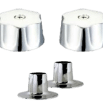 Juego manerales grandes zinc cromado