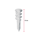 Taquete 1/2" plástico, autotaladrante, para yeso - Imagen 3