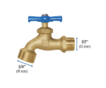 Llave para manguera de jardin 1/2-3/4, Foset