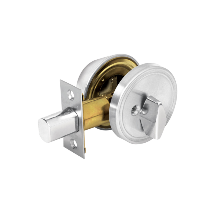 Cerrojo llave-mariposa cromo mate, llave de puntos, Hermex