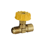 Valvula aguja 3/8 flare 1/4 npt