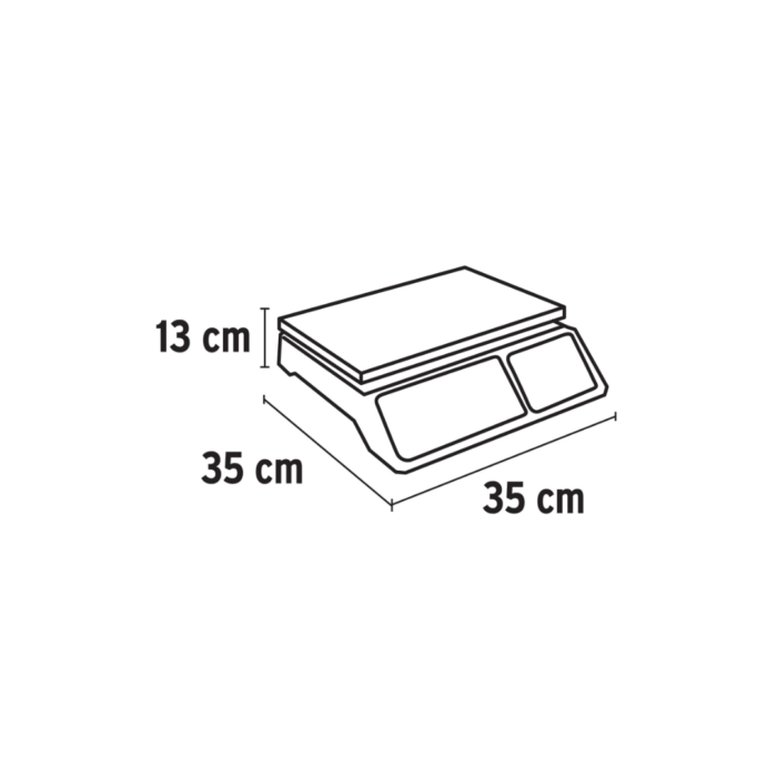 Báscula capacidad 40 kg electrónica multifunciones, Truper
