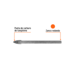 Broca para vidrio y azulejo de 3/16", Truper