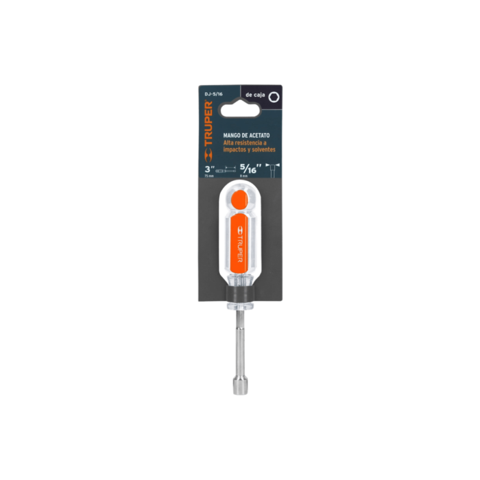 Desarmador de caja 5/16" mango de acetato, Truper