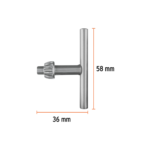Llave para broquero de 3/8", Truper - Imagen 2