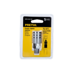 Cople acero, cuerda 1/4NPT, macho, Pretul