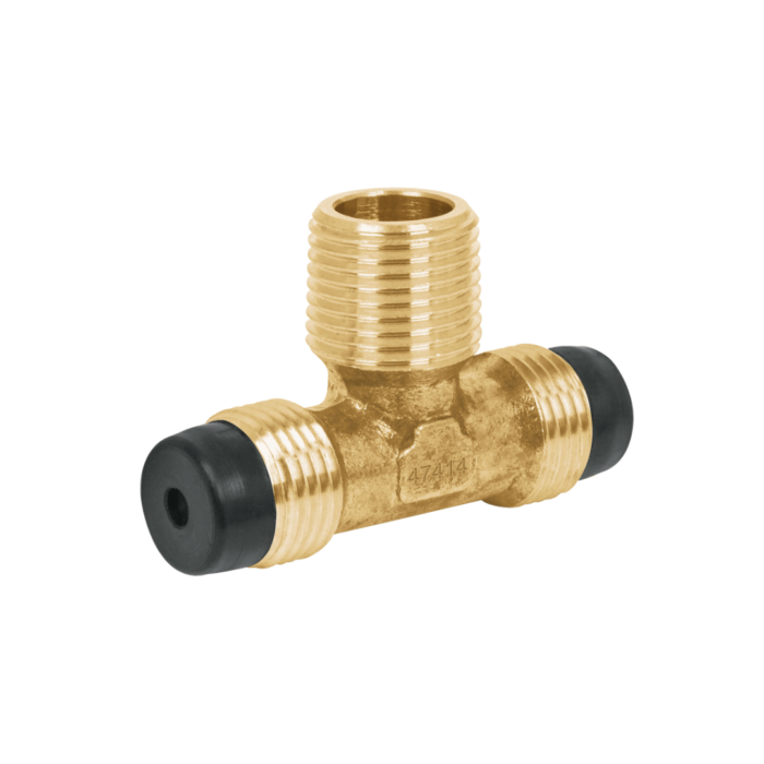 Tee terminal de latón centro 3/8", Foset - Imagen 2