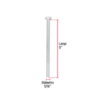 Tornillo tipo máquina, 5/16" x 5" Fiero - Imagen 3