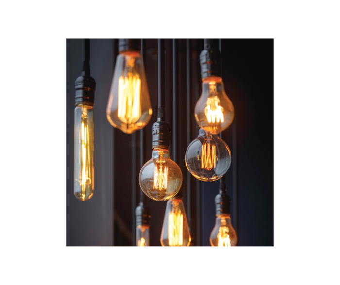 Lámpara incandescente vintage 40 W tipo globo, Volteck