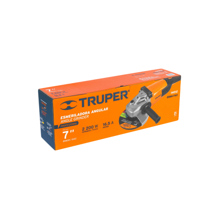 Esmeriladora angular 7" 2200 W, profesional, Truper