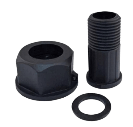 Niple medidor c/tuerca ½x¾ plastico