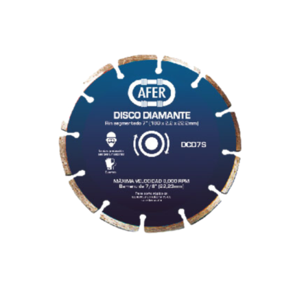 DISCO DIAMANTE SEGMENTADO 7 AFER