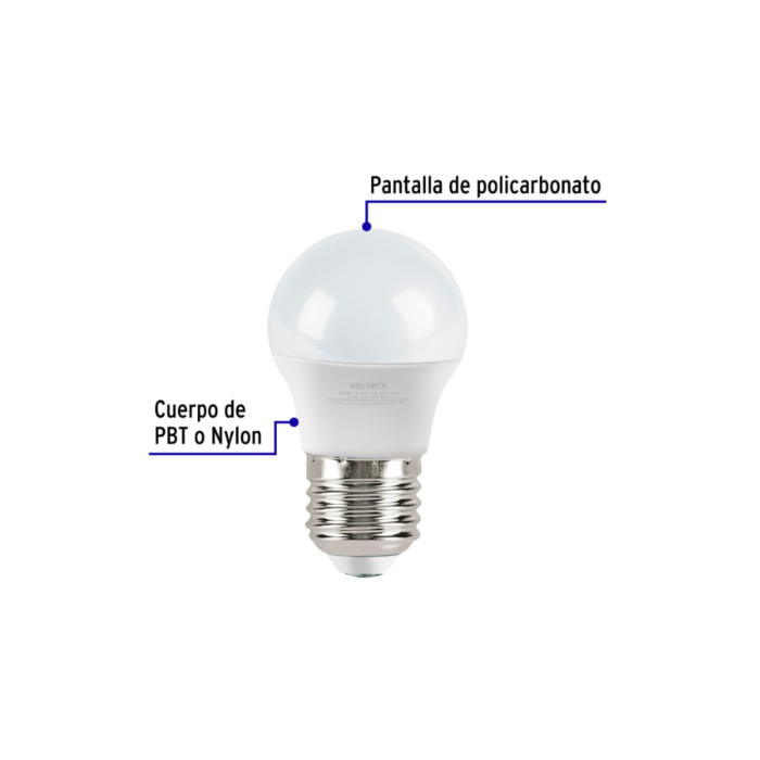lámparas de LED G45 3 W luz de día, caja, Volteck - Imagen 2