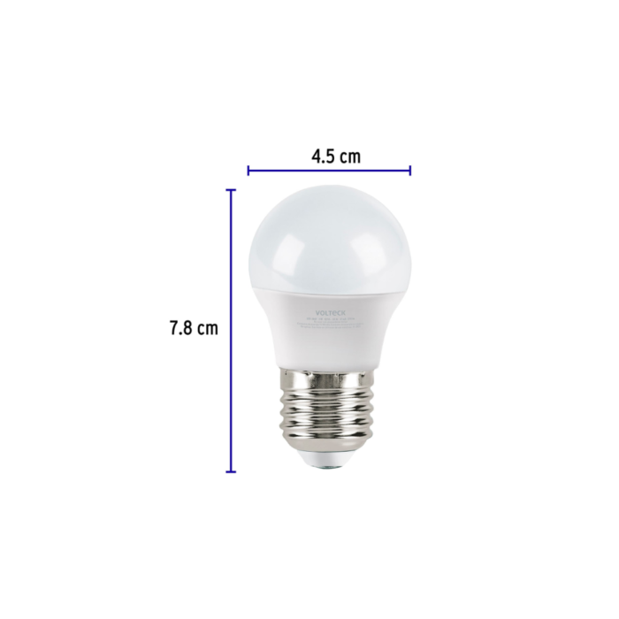 lámparas de LED G45 3 W luz de día, caja, Volteck