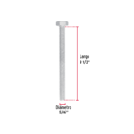 Bolsa con 50 tornillos 5/16" x 3-1/2" tipo máquina, Fiero - Imagen 3