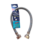 CONECTOR FLEXIBLE PARA AGUA 1/2" F.I.P. X 1/2" F.I.P.
