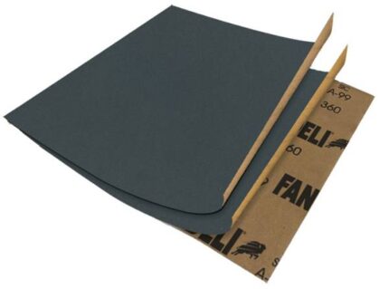 Lija de agua Fandeli C-99 grano 180 de 9 × 11 pulgadas