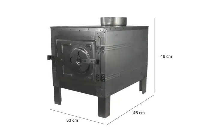 Calenton para leña de lamina chico, economico - Imagen 2